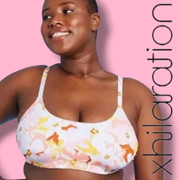 Xhilaration Juniors Plus Floral Bikini Bralette Top 22W – Built-In Padding - Picture 7 of 8